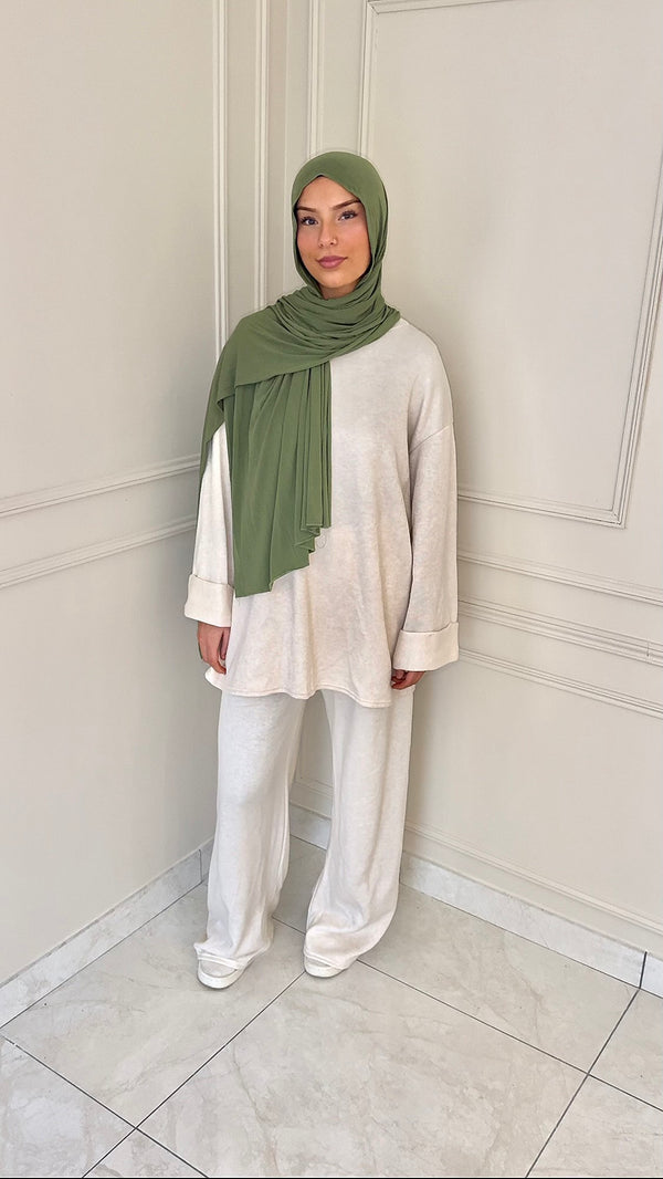 ENSEMBLE CÔTELÉ • BEIGE