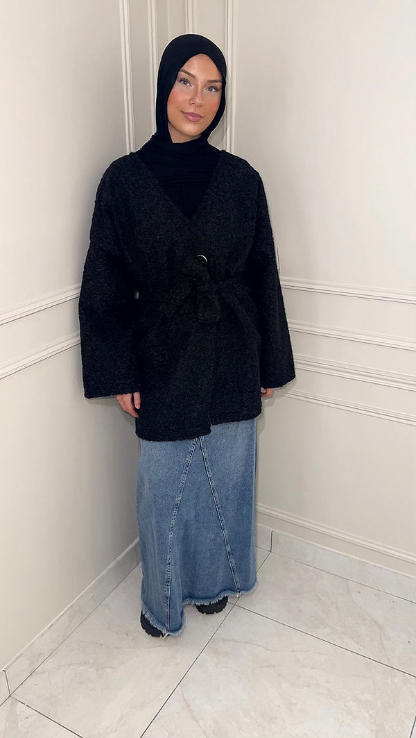 VESTE CACHE CŒUR • NOIR