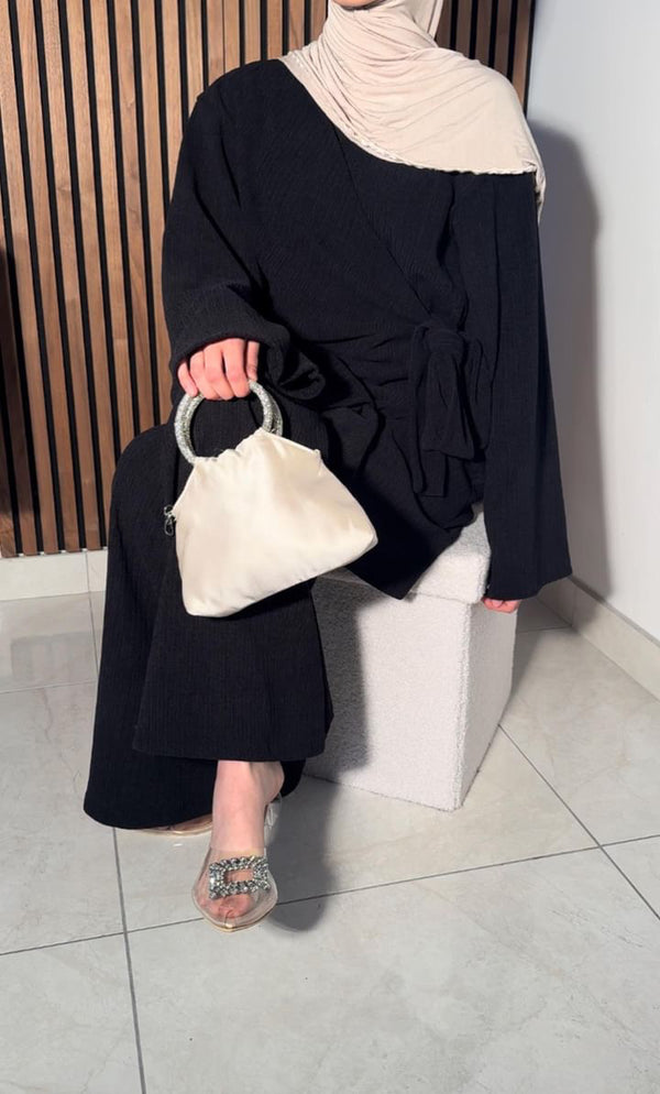 Ensemble noir velours Estella