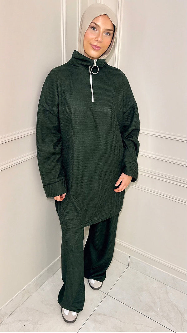 ENSEMBLE À ZIP • KAKI