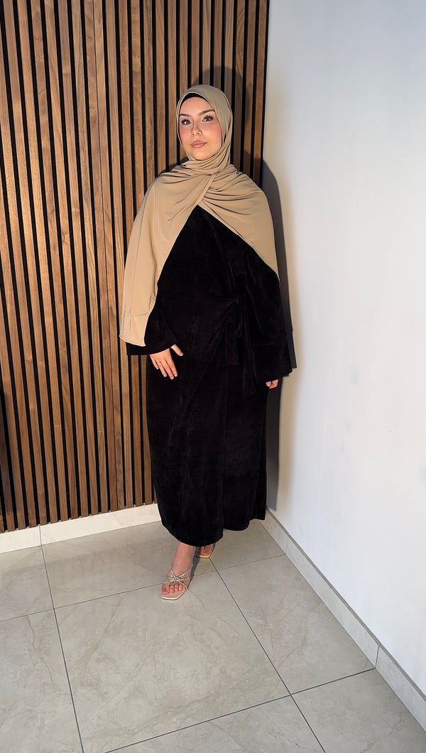Robe à nouer en velours Fatiha