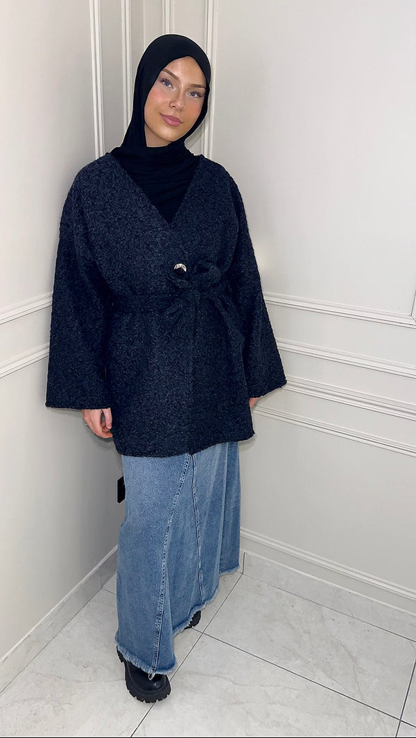 VESTE CACHE CŒUR • BLEU MARINE