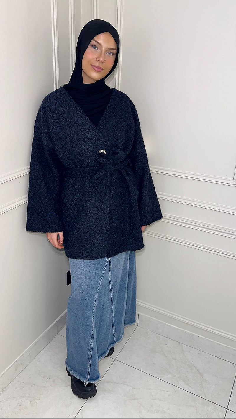 VESTE CACHE CŒUR • BLEU MARINE